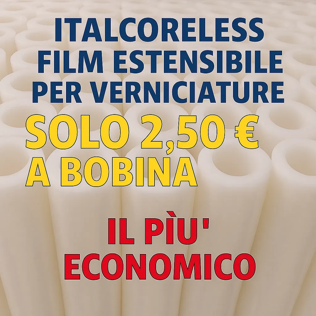 Film estensibile trasparente per verniciature Italcoreless